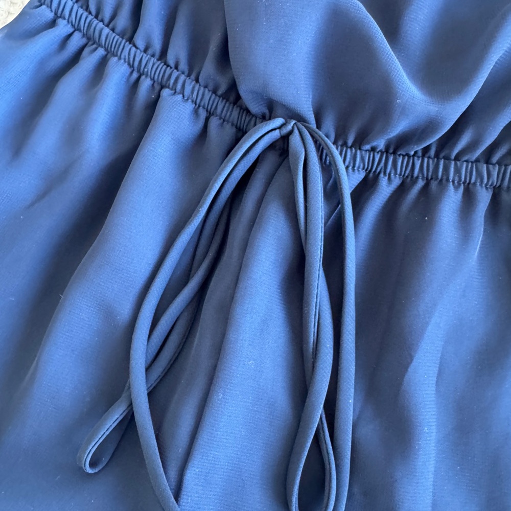 Lulu's Navy Blue Ruffle Romper - Picture 3 of 6